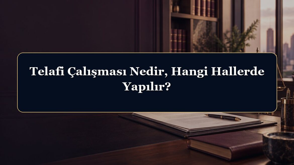 Telafi Çalışması Nedir, Hangi Hallerde Yapılır?