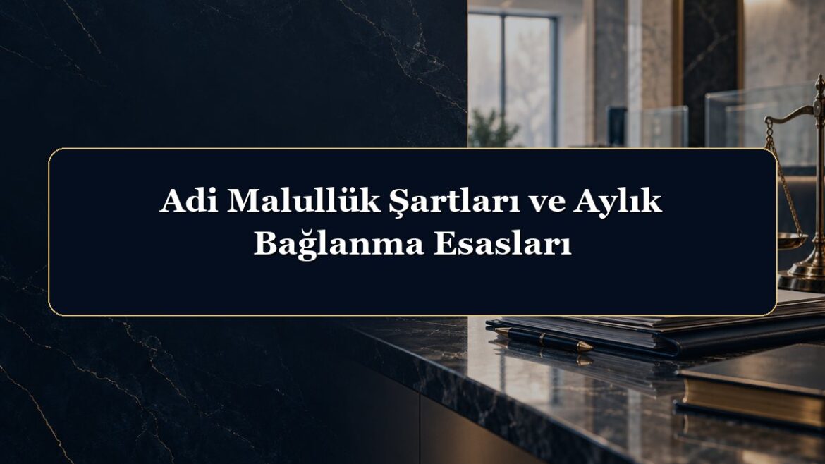 Adi Malullük Şartları ve Aylık Bağlanma Esasları