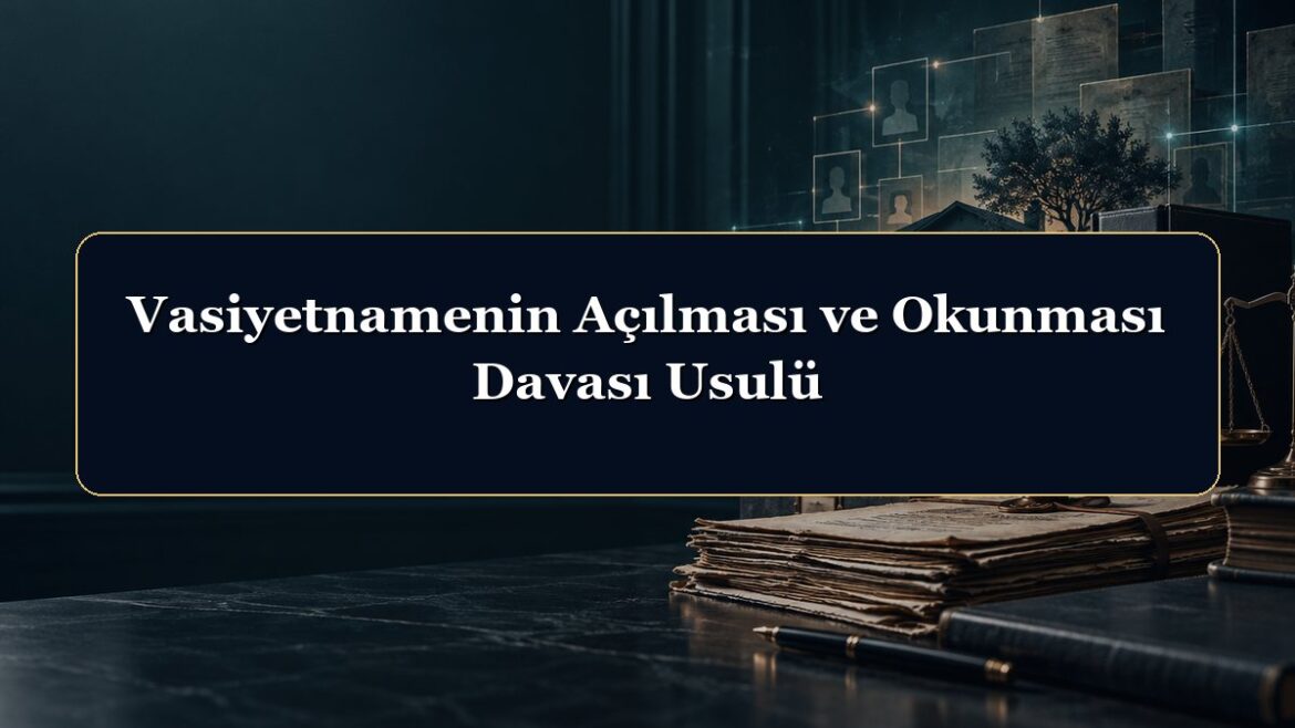 Vasiyetnamenin Açılması ve Okunması Davası Usulü