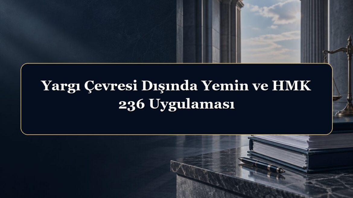 Yargı Çevresi Dışında Yemin ve HMK 236 Uygulaması