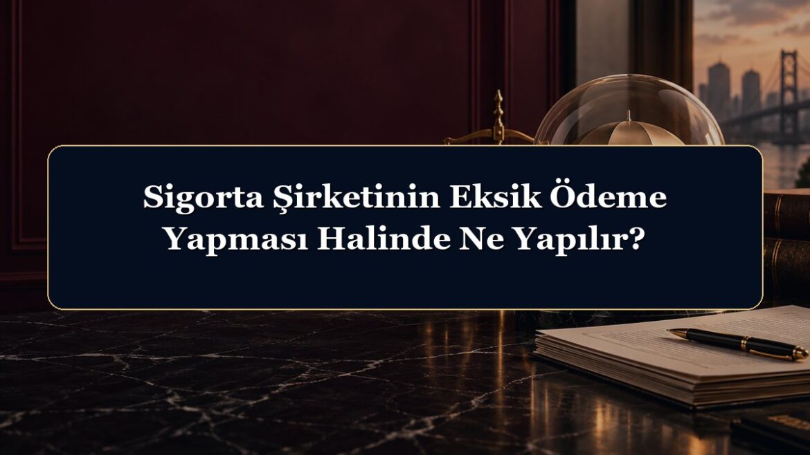 Sigorta Şirketinin Eksik Ödeme Yapması Halinde Ne Yapılır?