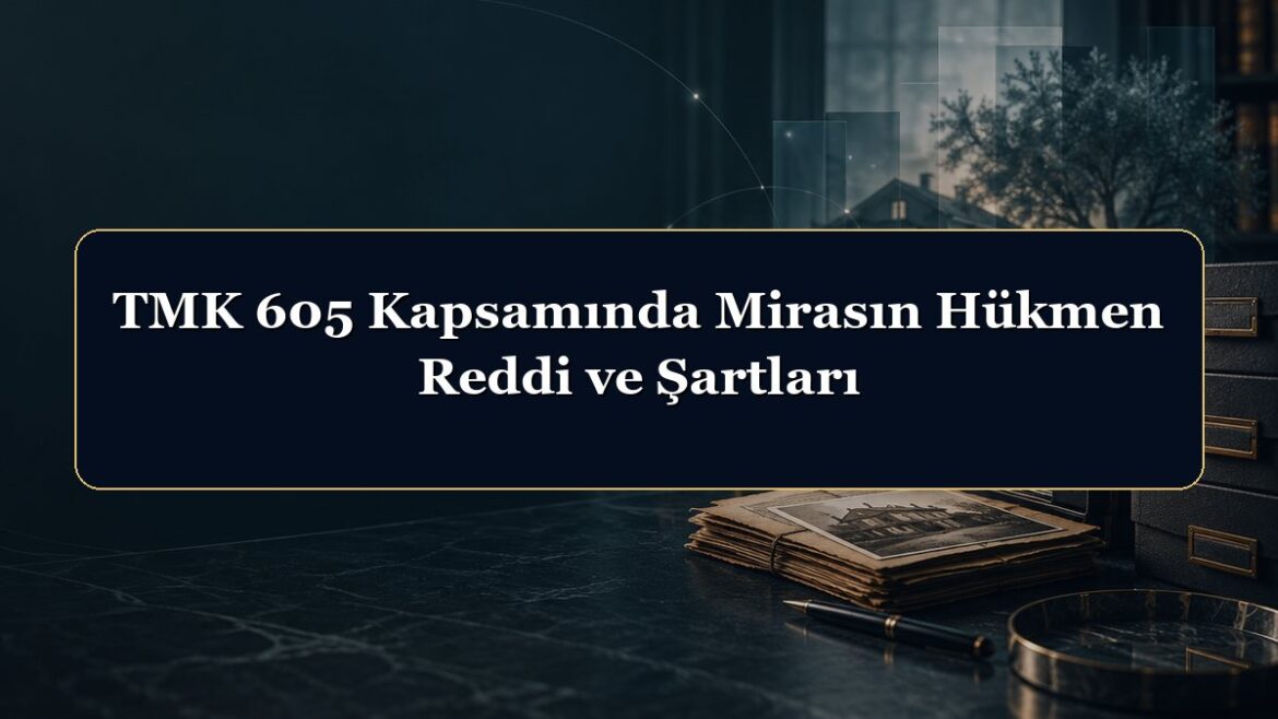 TMK 605 Kapsamında Mirasın Hükmen Reddi ve Şartları