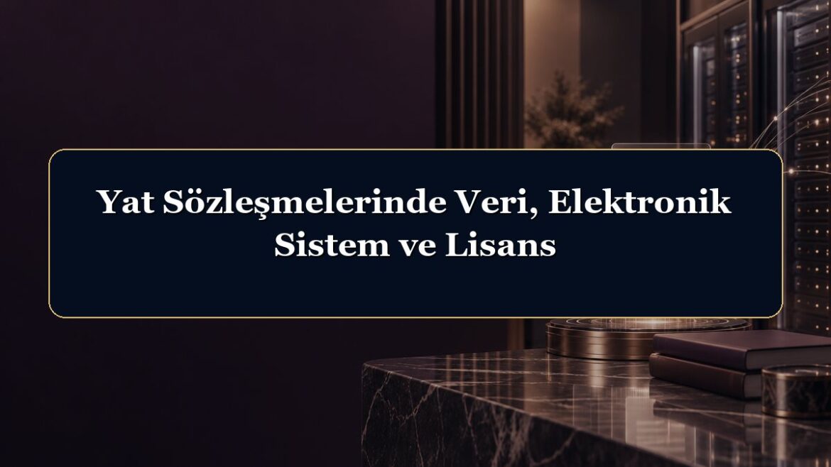 Yat Sözleşmelerinde Veri, Elektronik Sistem ve Lisans