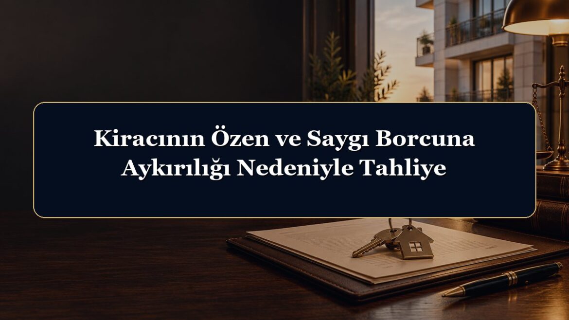 Kiracının Özen ve Saygı Borcuna Aykırılığı Nedeniyle Tahliye