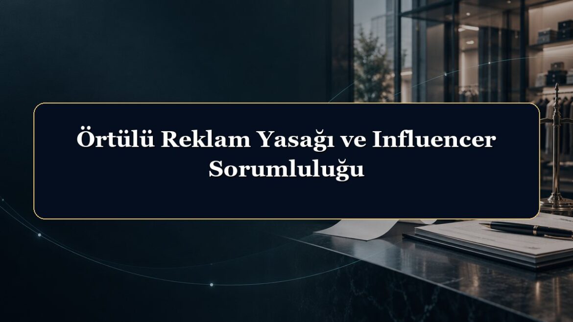 Örtülü Reklam Yasağı ve Influencer Sorumluluğu