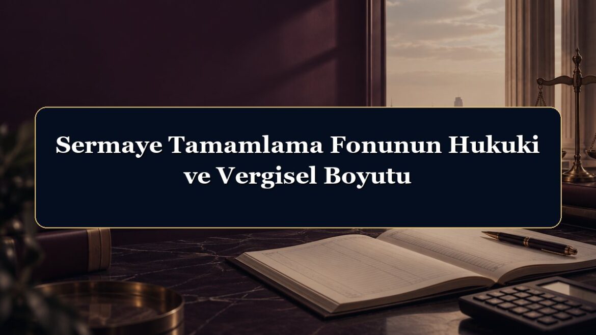 Sermaye Tamamlama Fonunun Hukuki ve Vergisel Boyutu