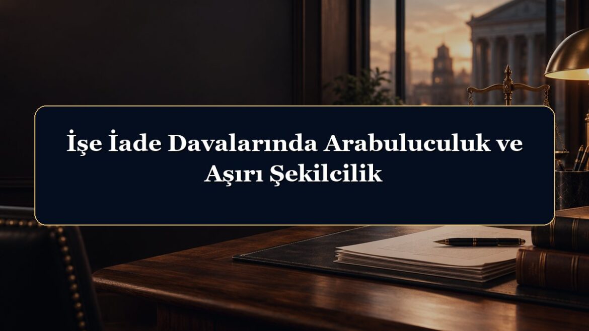 İşe İade Davalarında Arabuluculuk ve Aşırı Şekilcilik