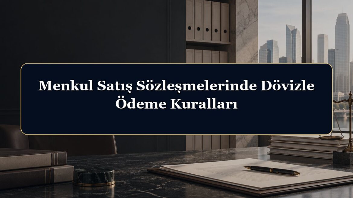Menkul Satış Sözleşmelerinde Dövizle Ödeme Kuralları