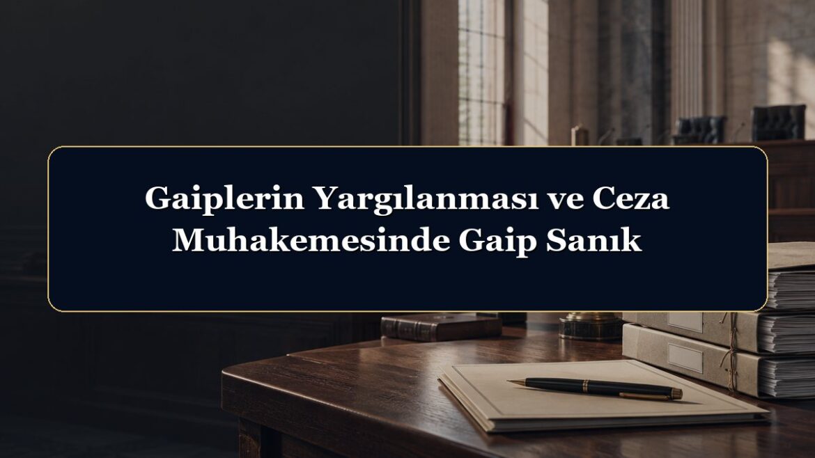 Gaiplerin Yargılanması ve Ceza Muhakemesinde Gaip Sanık