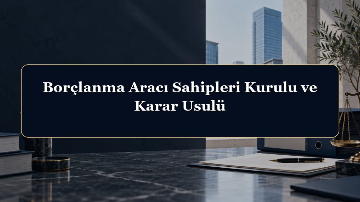 Borçlanma Aracı Sahipleri Kurulu ve Karar Usulü