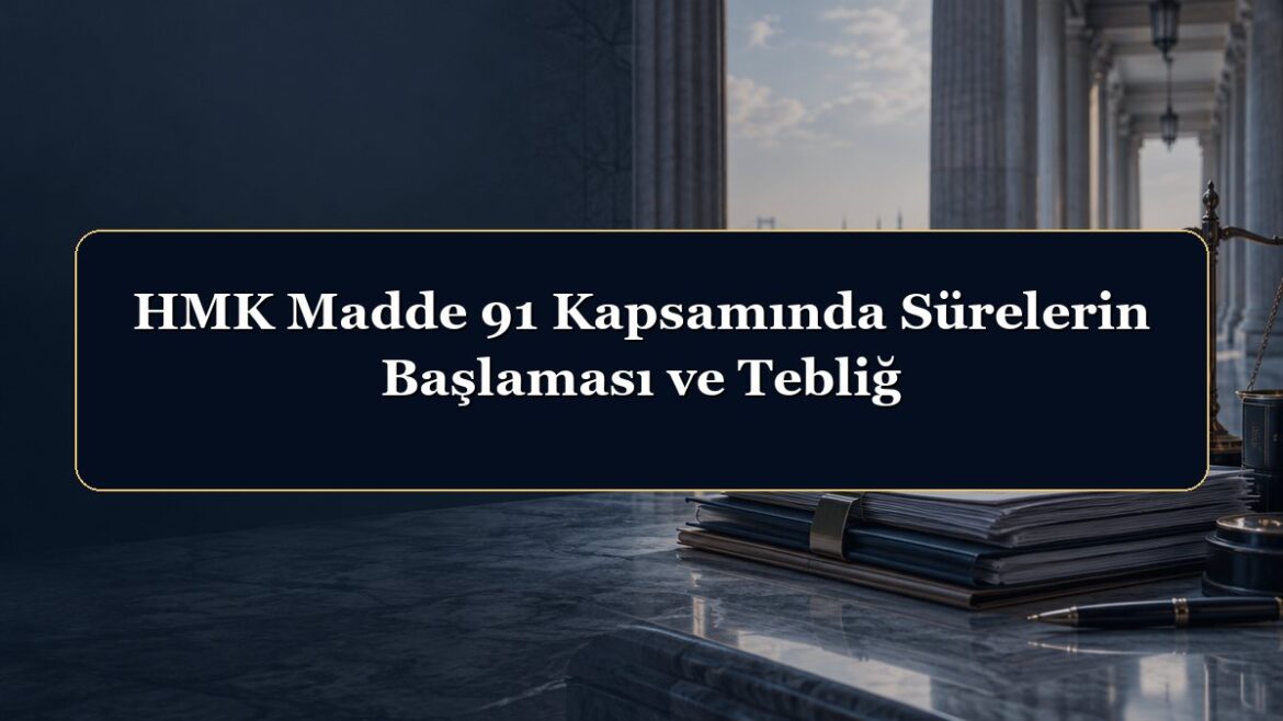 HMK Madde 91 Kapsamında Sürelerin Başlaması ve Tebliğ