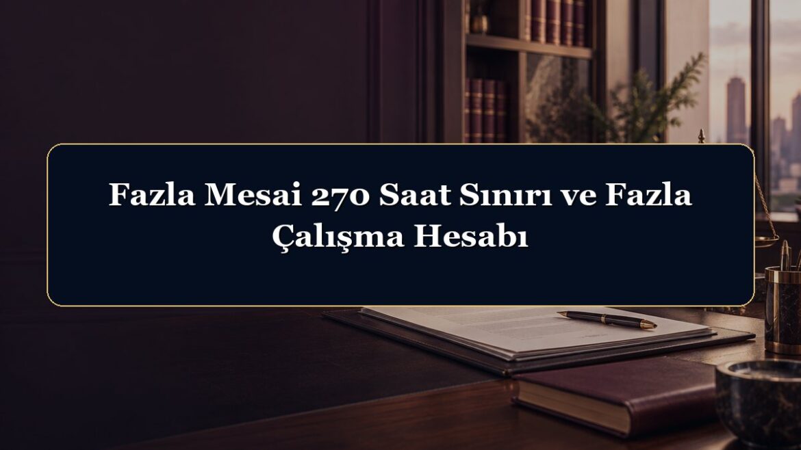 Fazla Mesai 270 Saat Sınırı ve Fazla Çalışma Hesabı