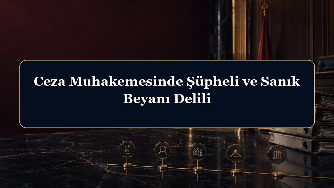 Ceza Muhakemesinde Şüpheli ve Sanık Beyanı Delili