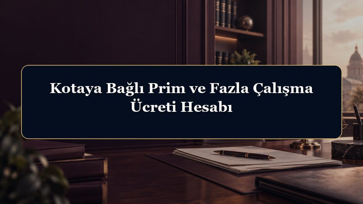 Kotaya Bağlı Prim ve Fazla Çalışma Ücreti Hesabı