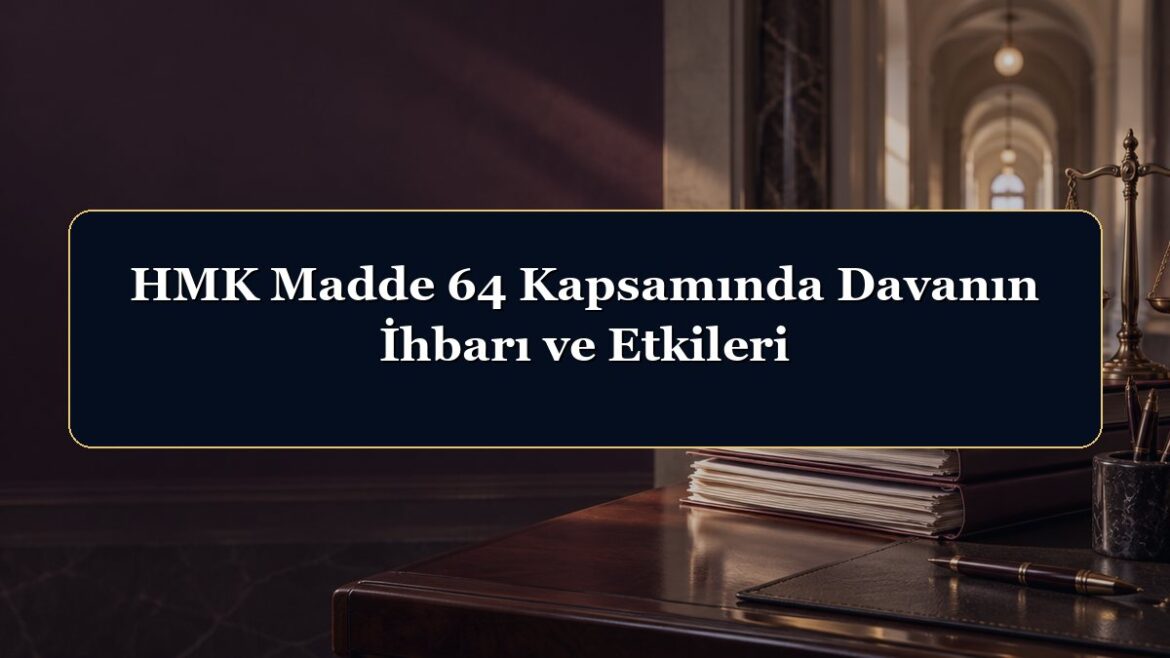 HMK Madde 64 Kapsamında Davanın İhbarı ve Etkileri