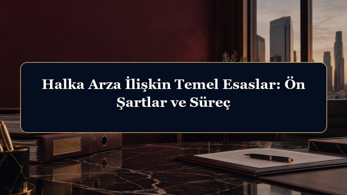 Halka Arza İlişkin Temel Esaslar: Ön Şartlar ve Süreç