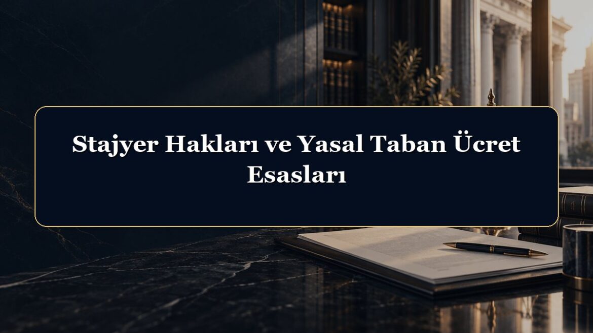 Stajyer Hakları ve Yasal Taban Ücret Esasları
