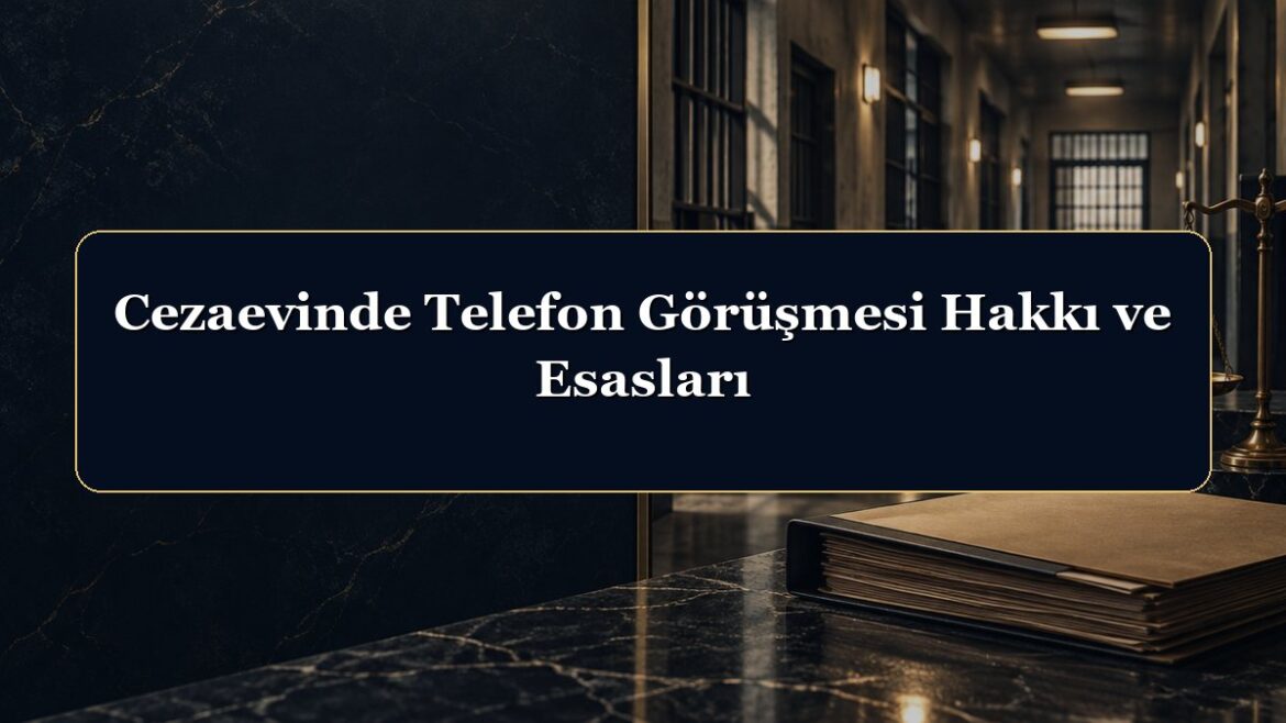 Cezaevinde Telefon Görüşmesi Hakkı ve Esasları