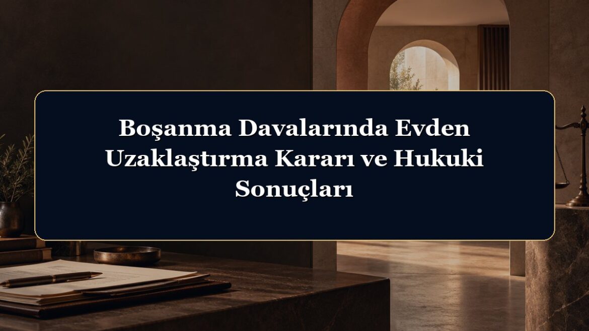 Boşanma Davalarında Evden Uzaklaştırma Kararı ve Hukuki Sonuçları