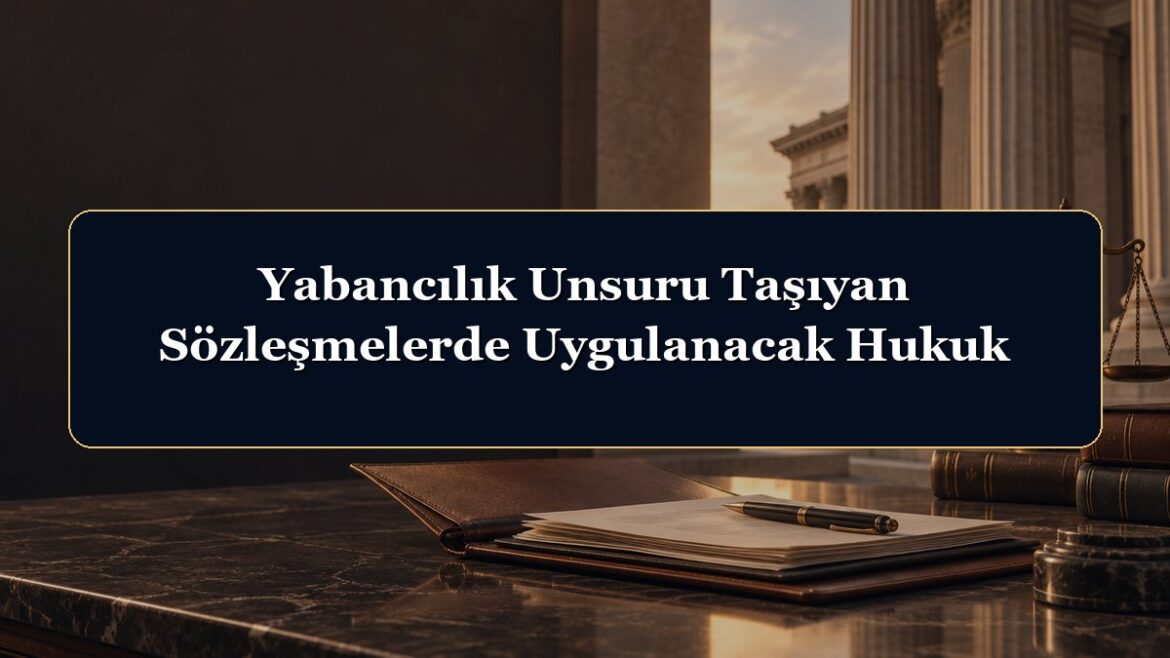Yabancılık Unsuru Taşıyan Sözleşmelerde Uygulanacak Hukuk