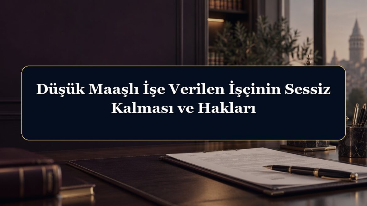 Düşük Maaşlı İşe Verilen İşçinin Sessiz Kalması ve Hakları