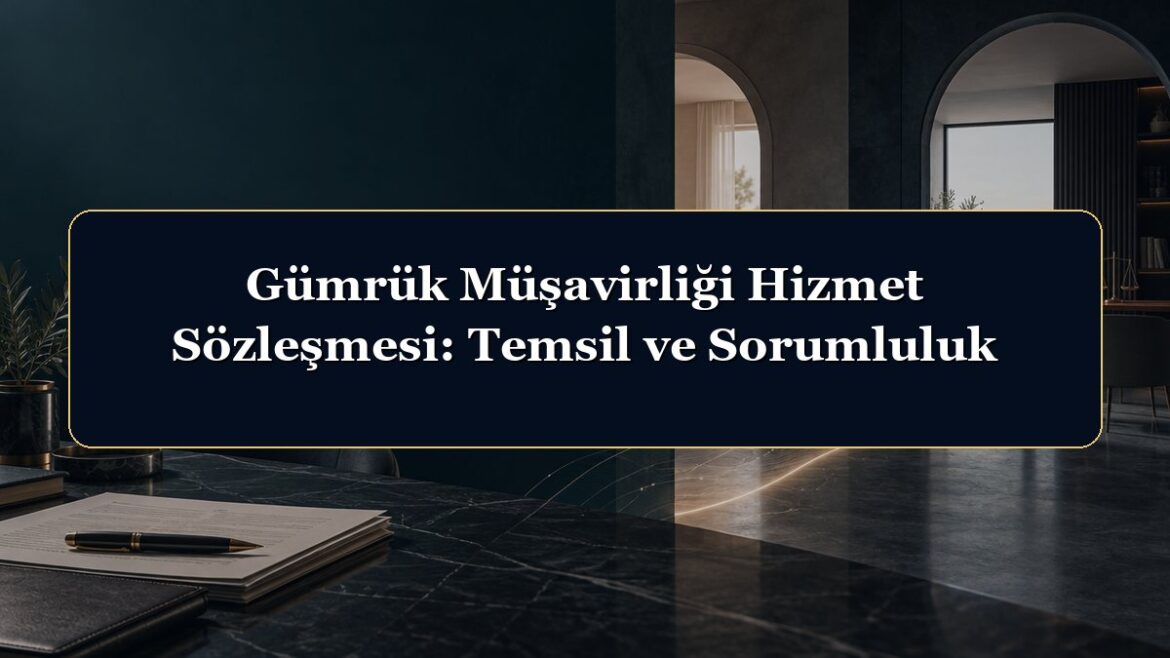 Gümrük Müşavirliği Hizmet Sözleşmesi: Temsil ve Sorumluluk