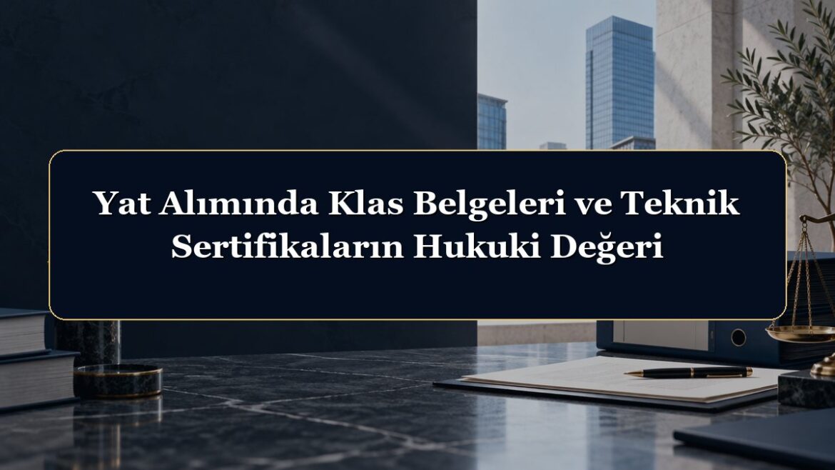Yat Alımında Klas Belgeleri ve Teknik Sertifikaların Hukuki Değeri