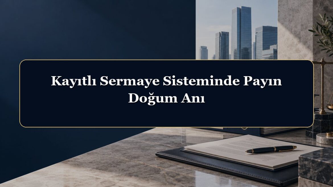 Kayıtlı Sermaye Sisteminde Payın Doğum Anı