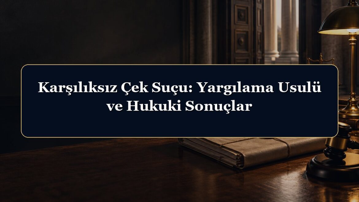 Karşılıksız Çek Suçu: Yargılama Usulü ve Hukuki Sonuçlar