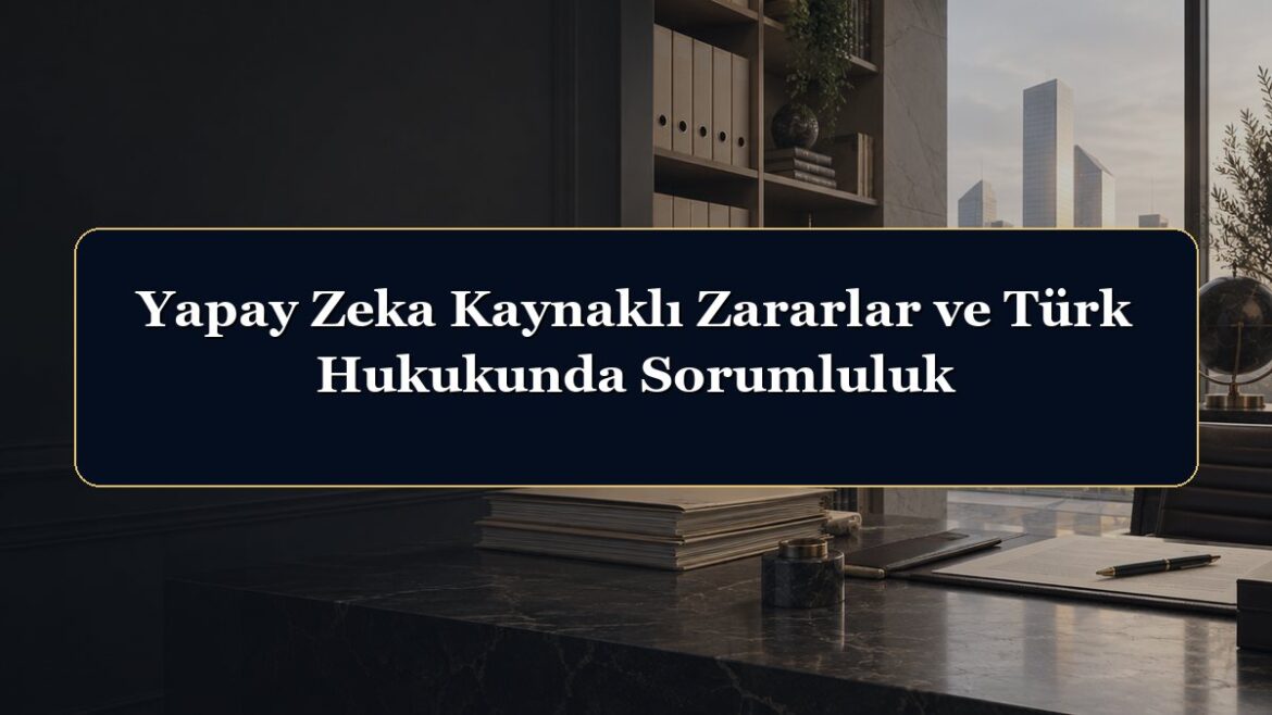 Yapay Zeka Kaynaklı Zararlar ve Türk Hukukunda Sorumluluk