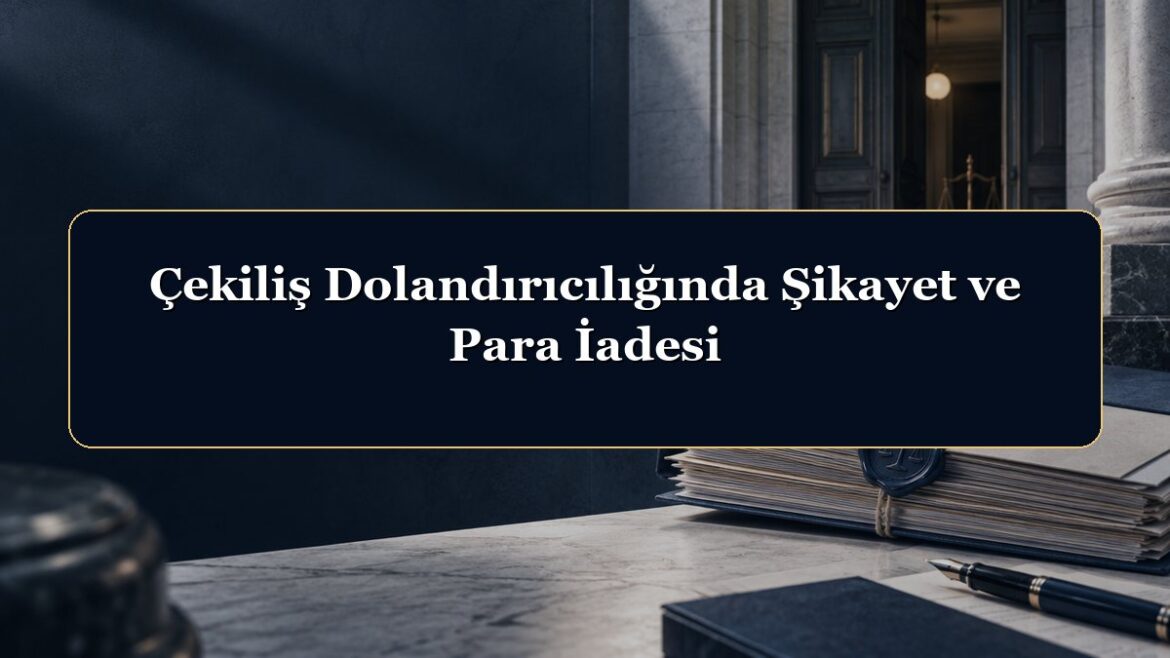 Çekiliş Dolandırıcılığında Şikayet ve Para İadesi