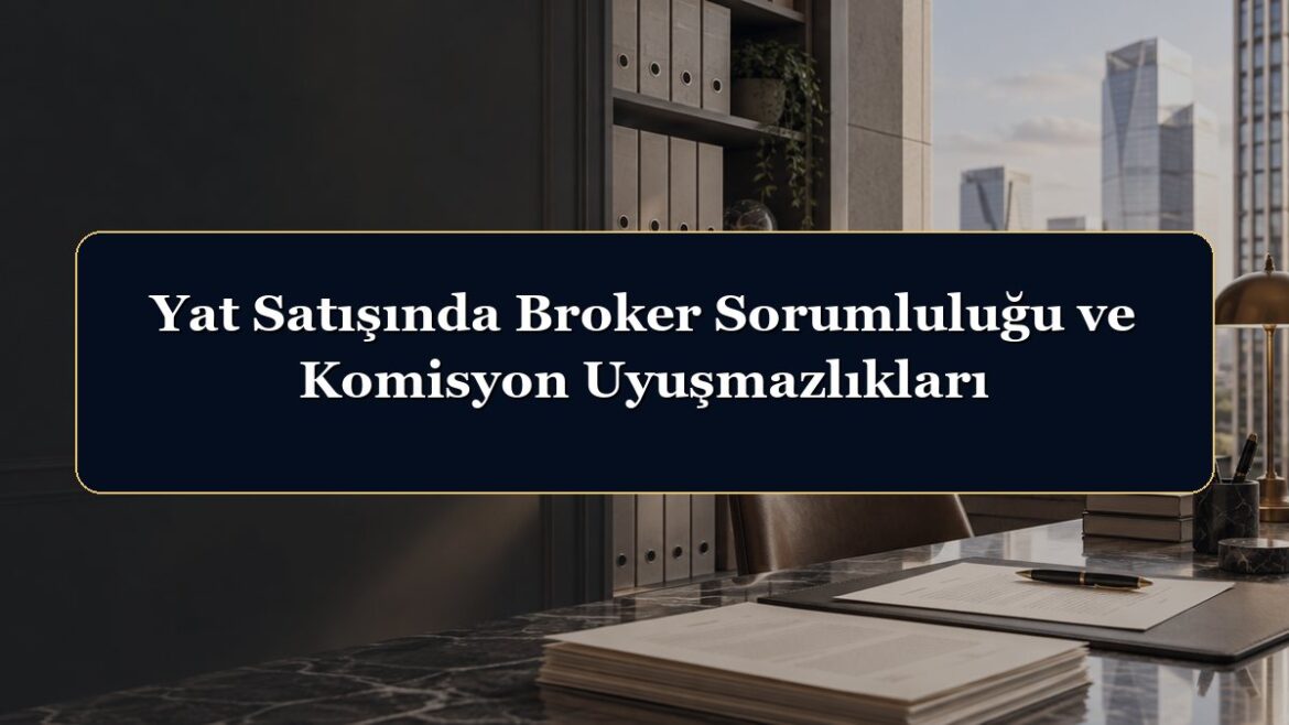 Yat Satışında Broker Sorumluluğu ve Komisyon Uyuşmazlıkları