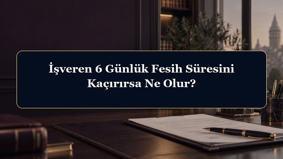 İşveren 6 Günlük Fesih Süresini Kaçırırsa Ne Olur?