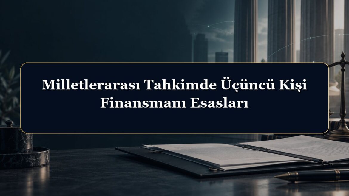 Milletlerarası Tahkimde Üçüncü Kişi Finansmanı Esasları