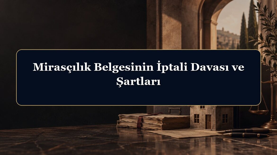 Mirasçılık Belgesinin İptali Davası ve Şartları
