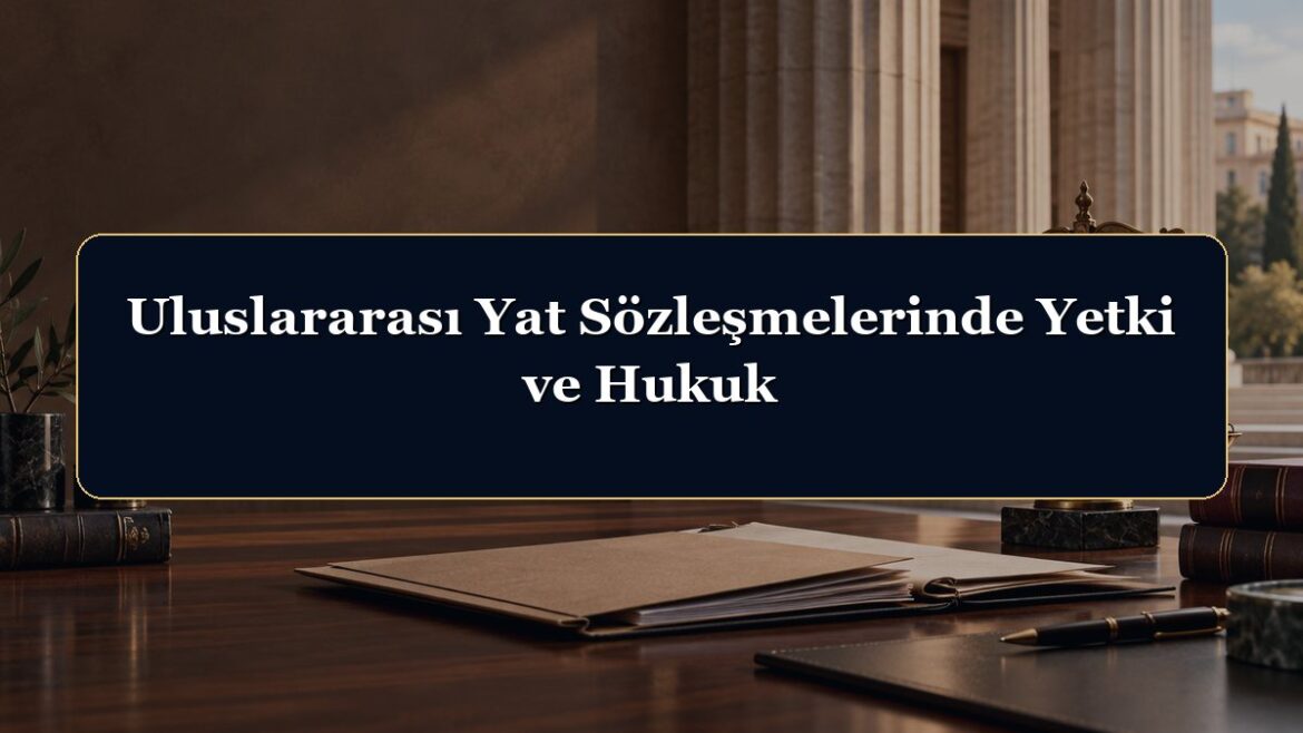 Uluslararası Yat Sözleşmelerinde Yetki ve Hukuk