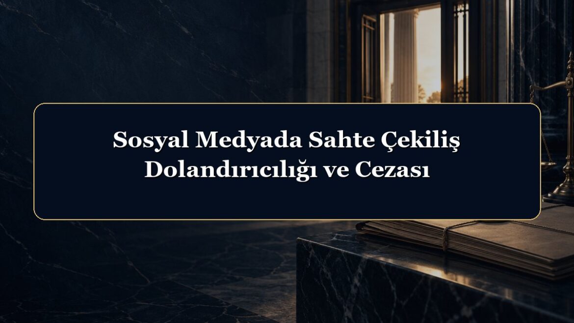 Sosyal Medyada Sahte Çekiliş Dolandırıcılığı ve Cezası