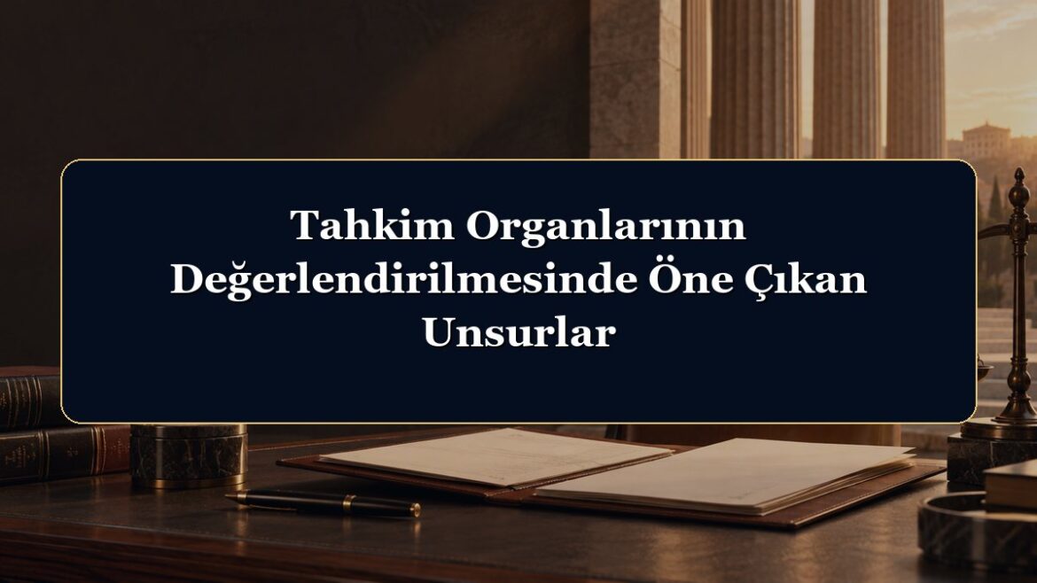 Tahkim Organlarının Değerlendirilmesinde Öne Çıkan Unsurlar