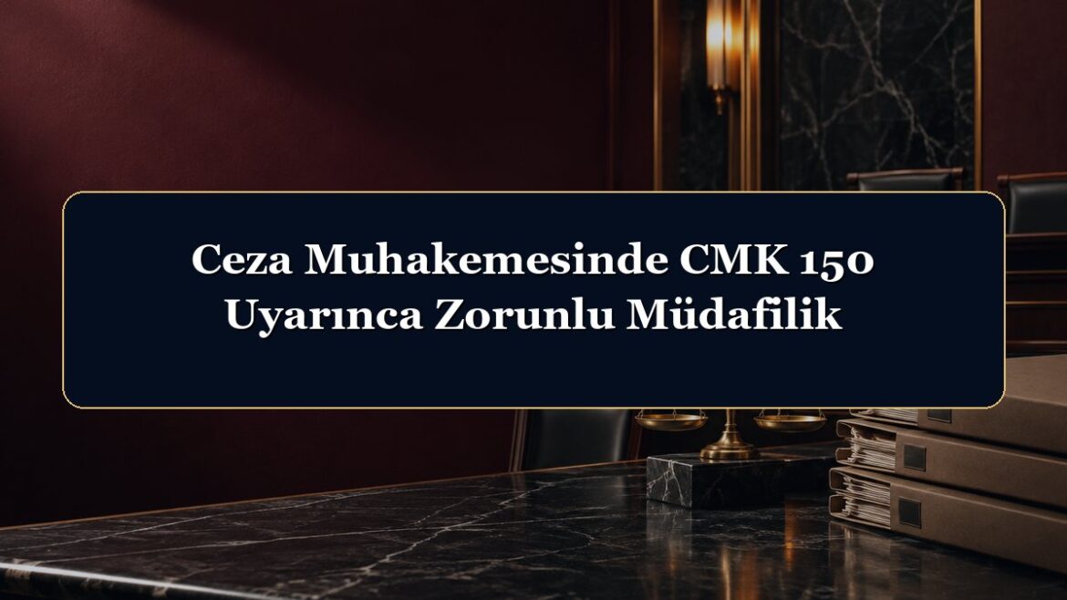 Ceza Muhakemesinde CMK 150 Uyarınca Zorunlu Müdafilik
