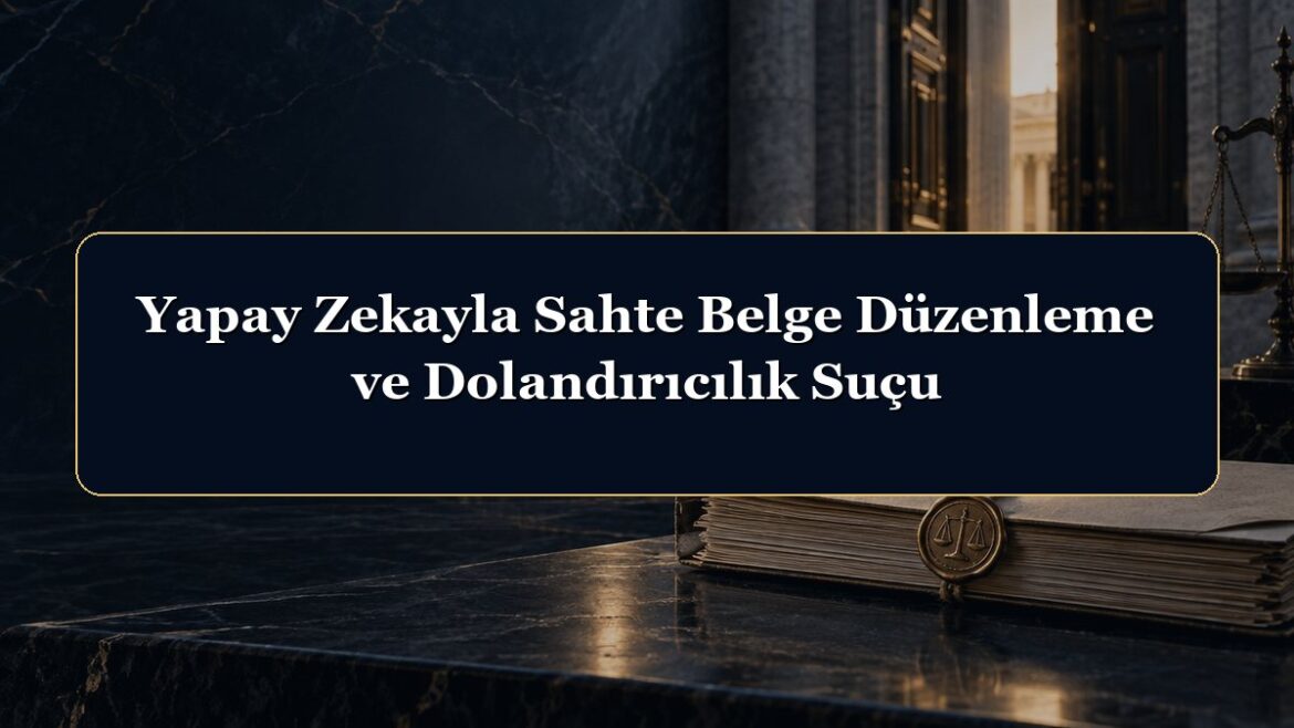 Yapay Zekayla Sahte Belge Düzenleme ve Dolandırıcılık Suçu