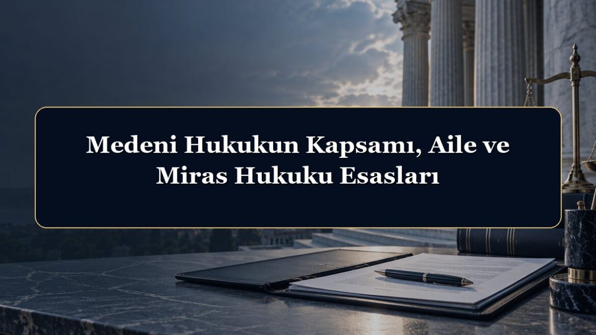 Medeni Hukukun Kapsamı, Aile ve Miras Hukuku Esasları