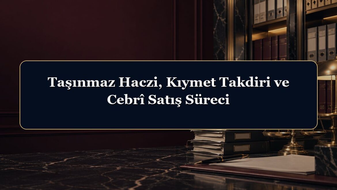 Taşınmaz Haczi, Kıymet Takdiri ve Cebrî Satış Süreci