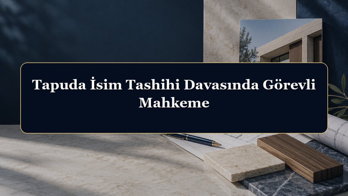Tapuda İsim Tashihi Davasında Görevli Mahkeme
