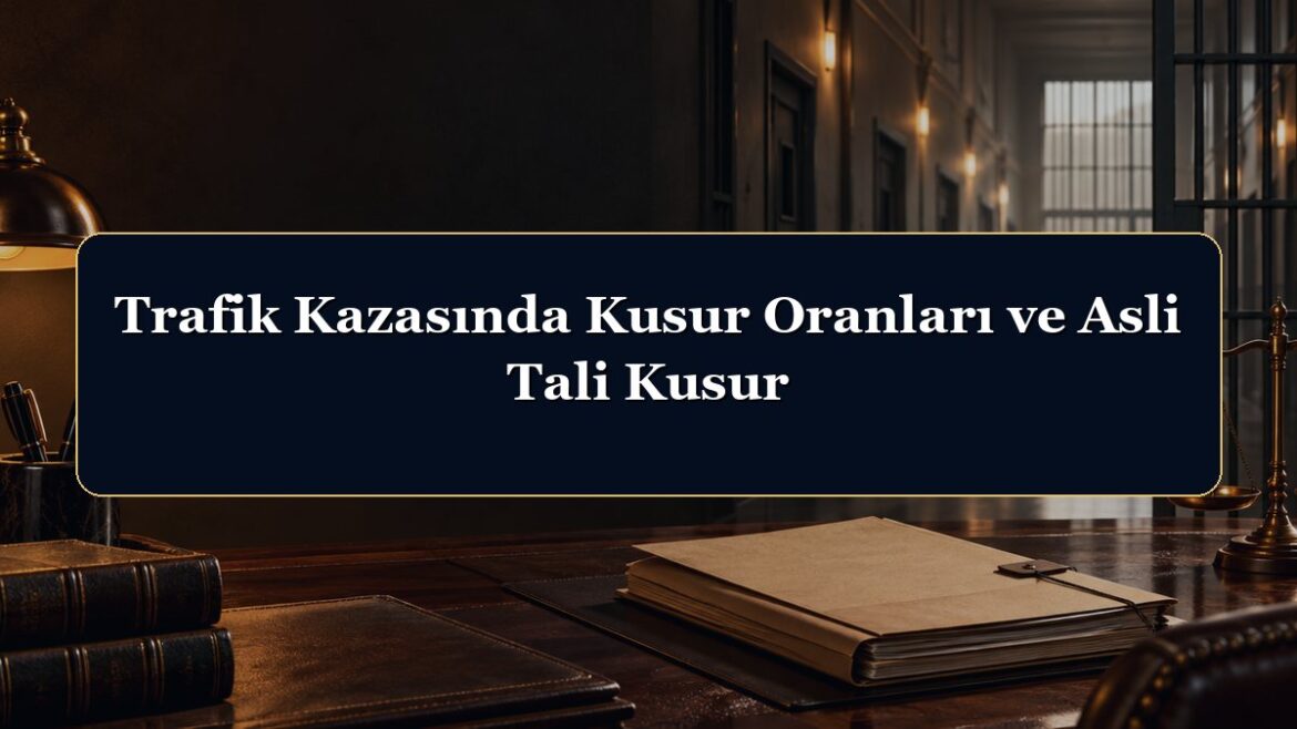 Trafik Kazasında Kusur Oranları ve Asli Tali Kusur