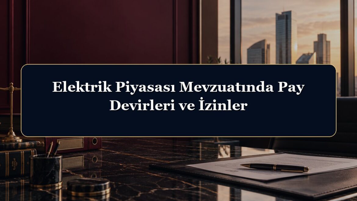 Elektrik Piyasası Mevzuatında Pay Devirleri ve İzinler