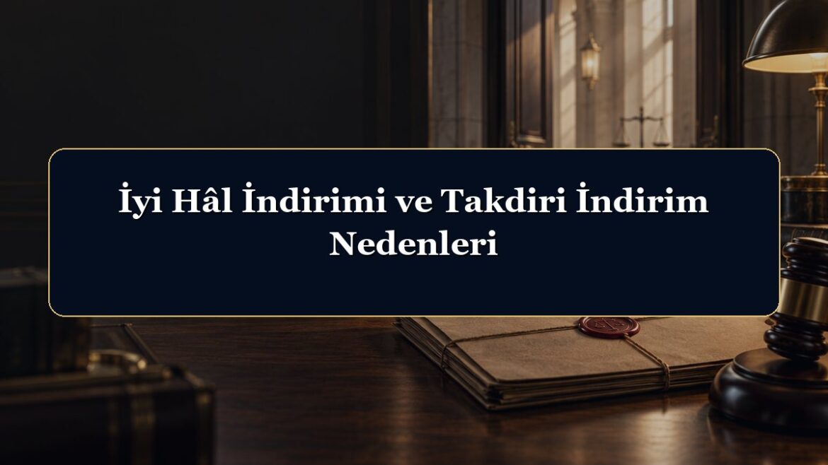 İyi Hâl İndirimi ve Takdiri İndirim Nedenleri