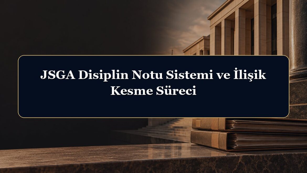 JSGA Disiplin Notu Sistemi ve İlişik Kesme Süreci