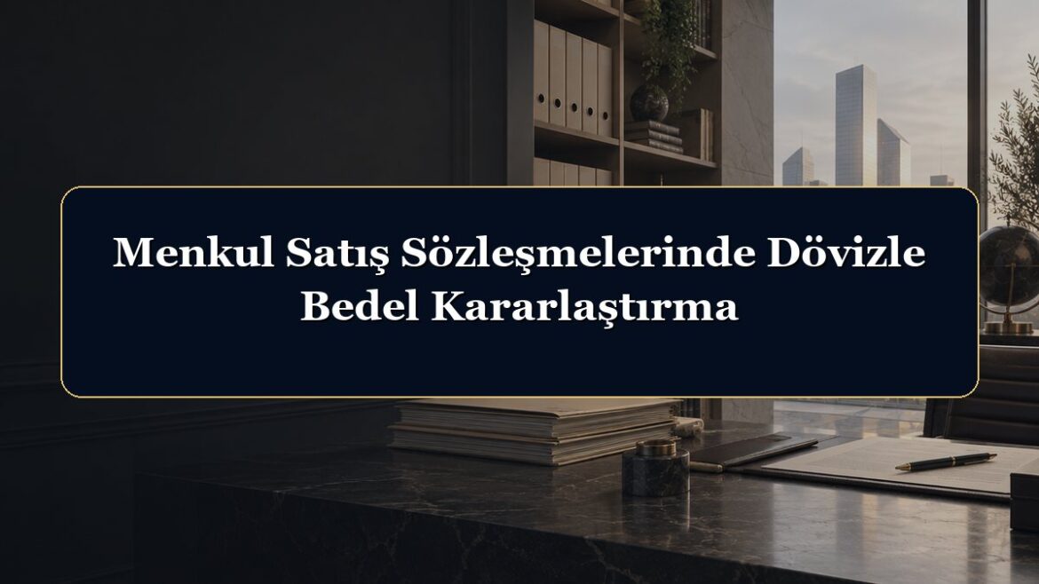 Menkul Satış Sözleşmelerinde Dövizle Bedel Kararlaştırma