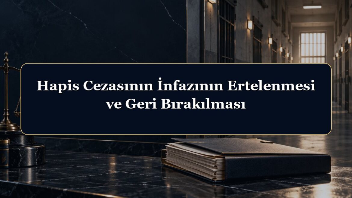 Hapis Cezasının İnfazının Ertelenmesi ve Geri Bırakılması