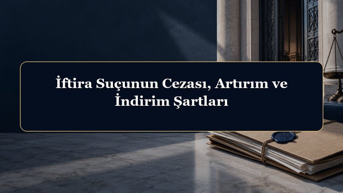 İftira Suçunun Cezası, Artırım ve İndirim Şartları
